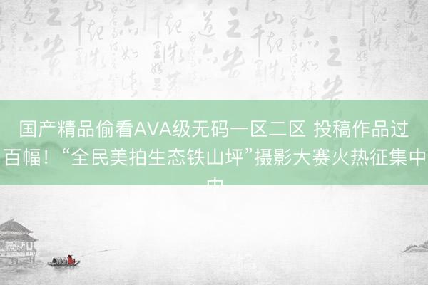 国产精品偷看AVA级无码一区二区 投稿作品过百幅！“全民美拍生态铁山坪”摄影大赛火热征集中