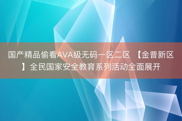 国产精品偷看AVA级无码一区二区 【金普新区】全民国家安全教育系列活动全面展开