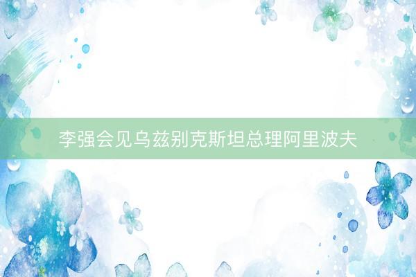 李强会见乌兹别克斯坦总理阿里波夫