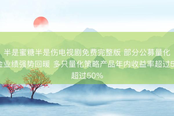 半是蜜糖半是伤电视剧免费完整版 部分公募量化基金业绩强势回暖 多只量化策略产品年内收益率超过50%